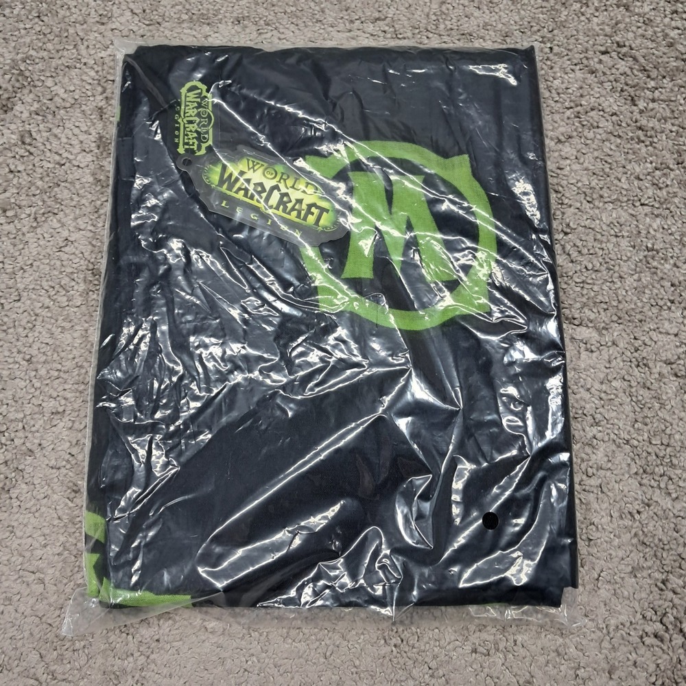 World of Warcraft Legion Jinx Black Green Logo Scarf‎ New with Tags Blizzard WoW